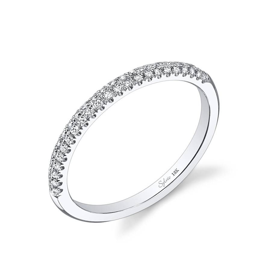Classic Pave Set Diamond Wedding Band In Most Recent Pave Diamond Wedding Bands (View 3 of 15)