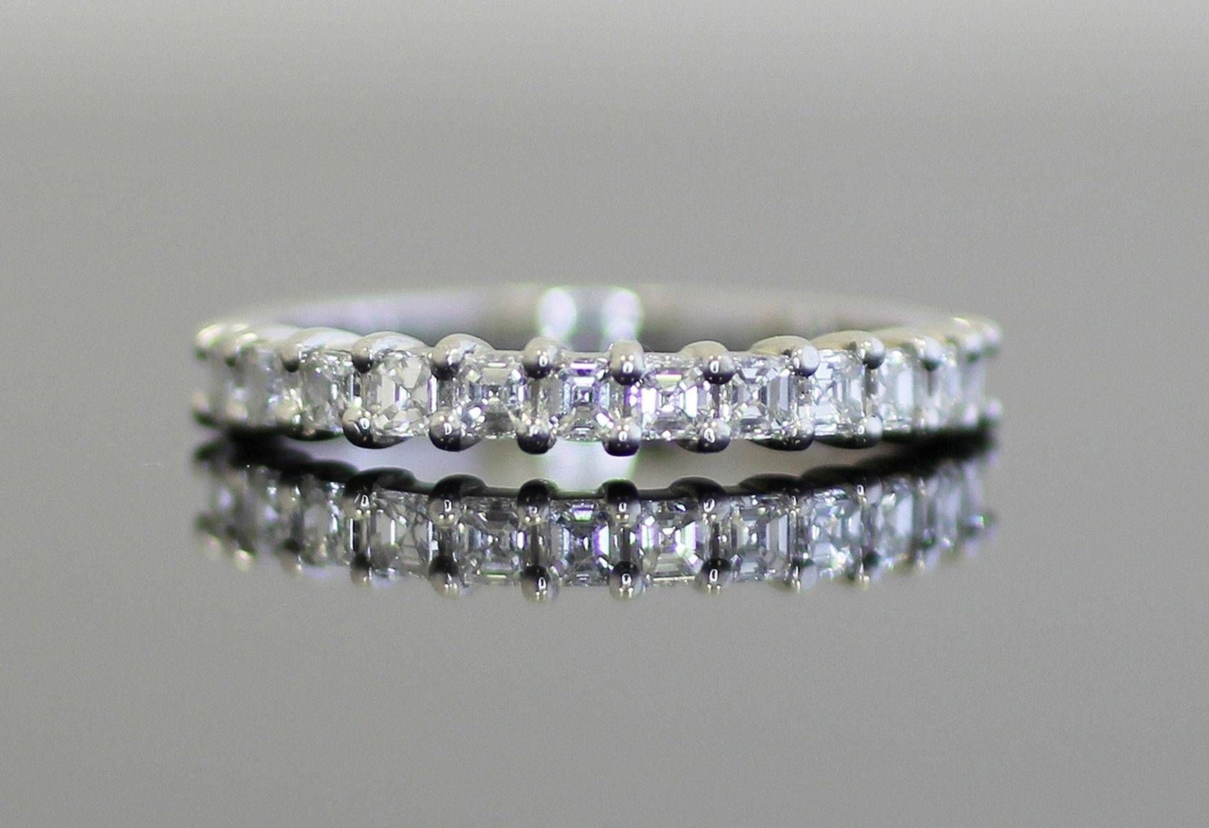Custom Katherine Asscher Cut Diamond Solitaire Engagement Ring In Latest Asscher Cut Wedding Bands (View 12 of 15)
