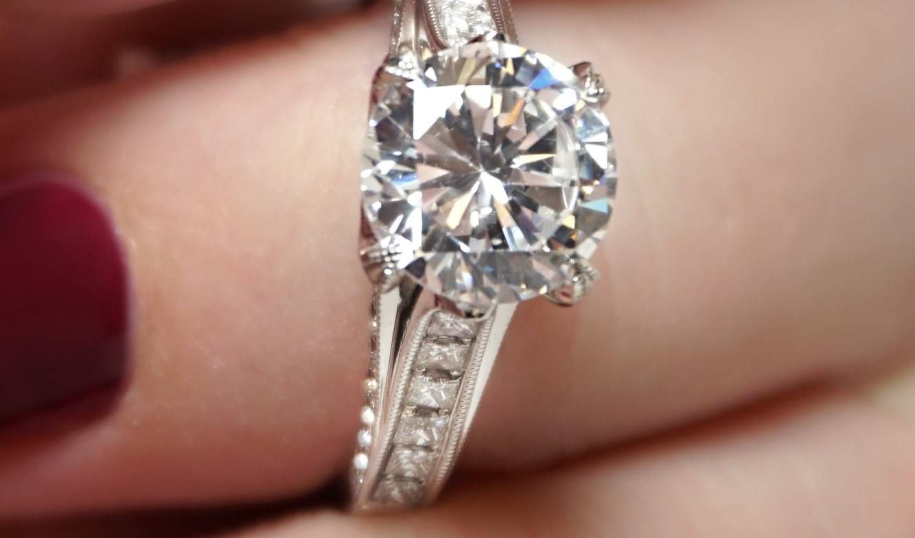 Diamonds : Beautiful Custom Diamond Engagement Rings San Francisco Within San Francisco Diamond Engagement Rings (View 6 of 15)