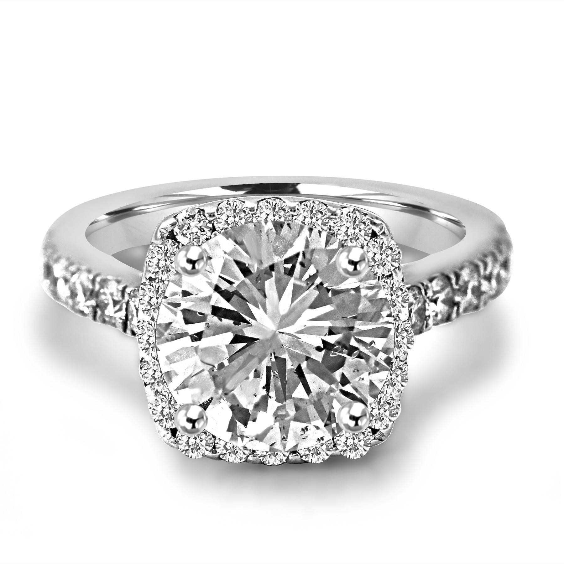 Jean Pierre Jewelers Regarding Round Cushion Cut Diamond Engagement Rings (View 8 of 15)