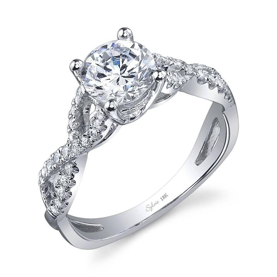 Modern Crisscross Diamond Engagement Ring | Diamond Engagement Ring Inside Cross Wedding Rings (View 10 of 15)