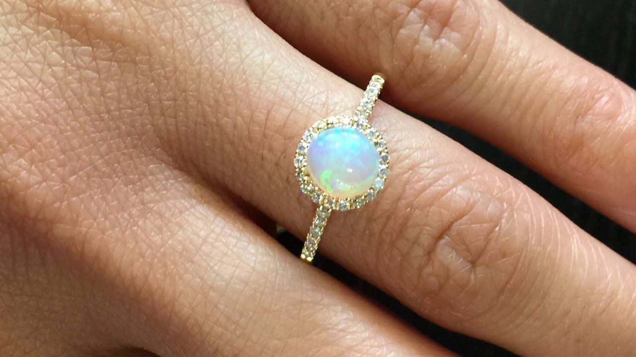 Opal Engagement Rings | Our Best Pieces – Youtube With Australia Opal Engagement Rings (View 2 of 15)