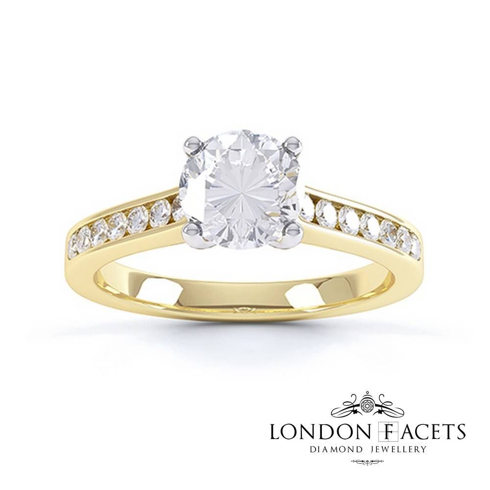 Thavee 18ct Yellow Gold Diamond Engagement Ring | Diamond And With Regard To London Gold Engagement Rings (View 8 of 15)