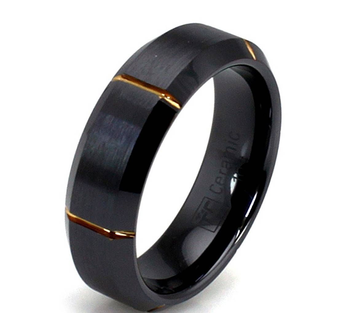 Tips On How To Choose Men Black Wedding Bands | Wedding Ideas Pertaining To Black Gold Wedding Bands For Men (View 4 of 15)