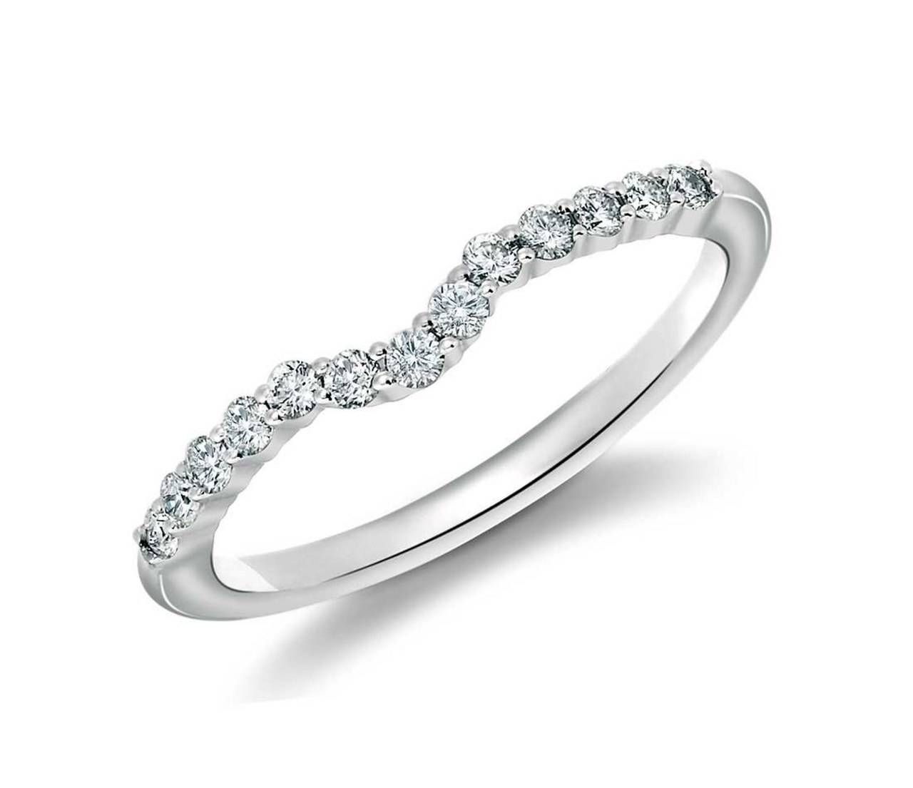 Wedding Ring For A Halo Engagement Ring; Wedding Band For Halo Pertaining To Best Wedding Bands For Halo Engagement Rings (View 11 of 15)