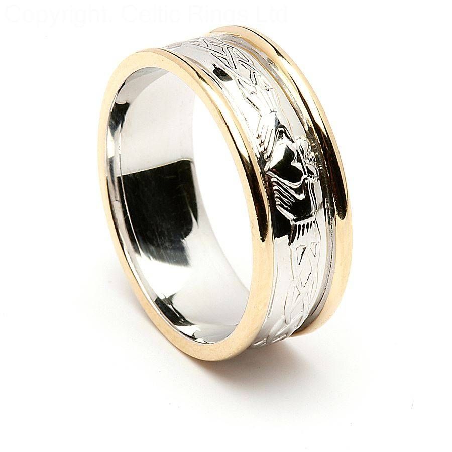Wedding Rings : Mens Gold Claddagh Wedding Band Irish Wedding Within Most Recent Claddagh Irish Wedding Bands (View 9 of 15)