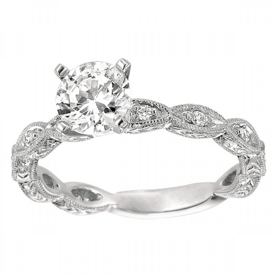 Wedding Rings : Ring Settings Without Stones Vintage Filigree With Regard To Newest Wedding Band Setting Without Stones (View 12 of 15)