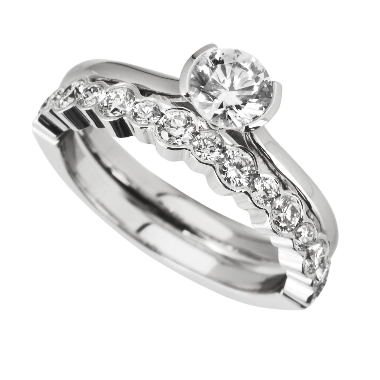 Wedding Rings : Wedding Engagement Ring Set Engagement Ring Sets Intended For Wedding And Engagement Bands (View 2 of 15)