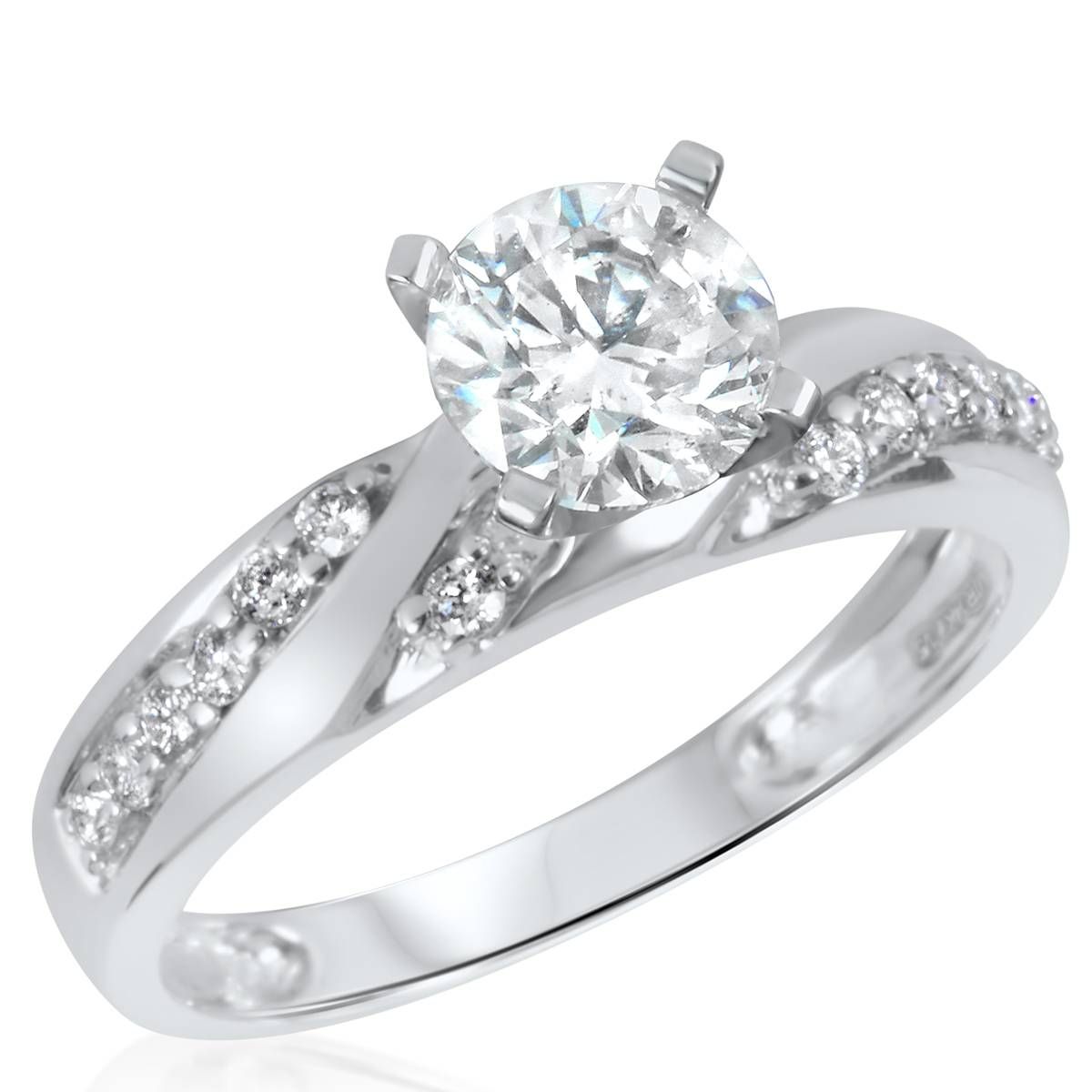 Wedding Rings : Wedding Rings For Women White Gold White Gold For White Gold Diamond Wedding Bands For Women (View 8 of 15)