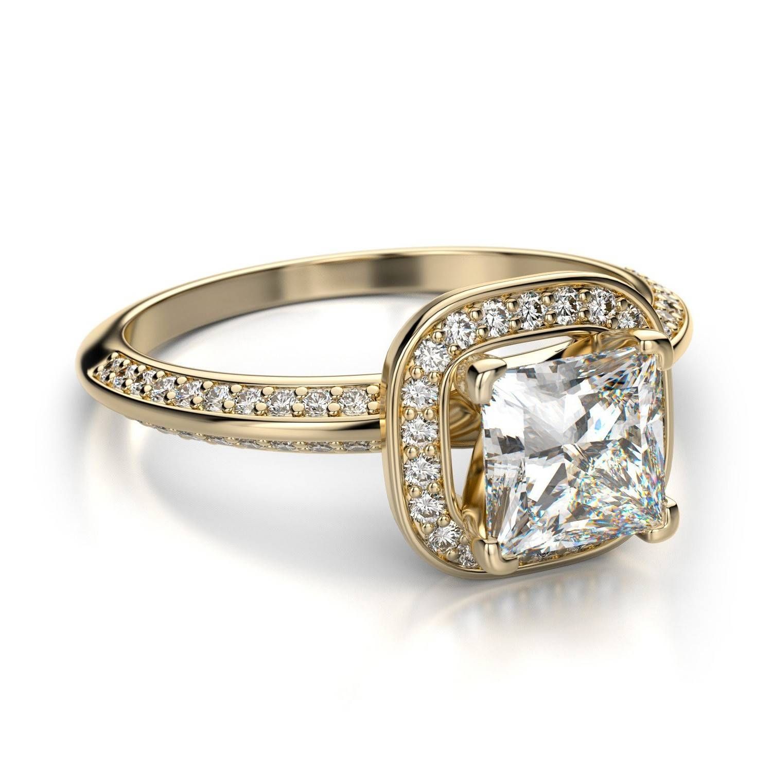 Wedding Rings : Yellow Diamond Wedding Band Best Setting For Inside Recent Diamond Chip Wedding Bands (View 3 of 15)