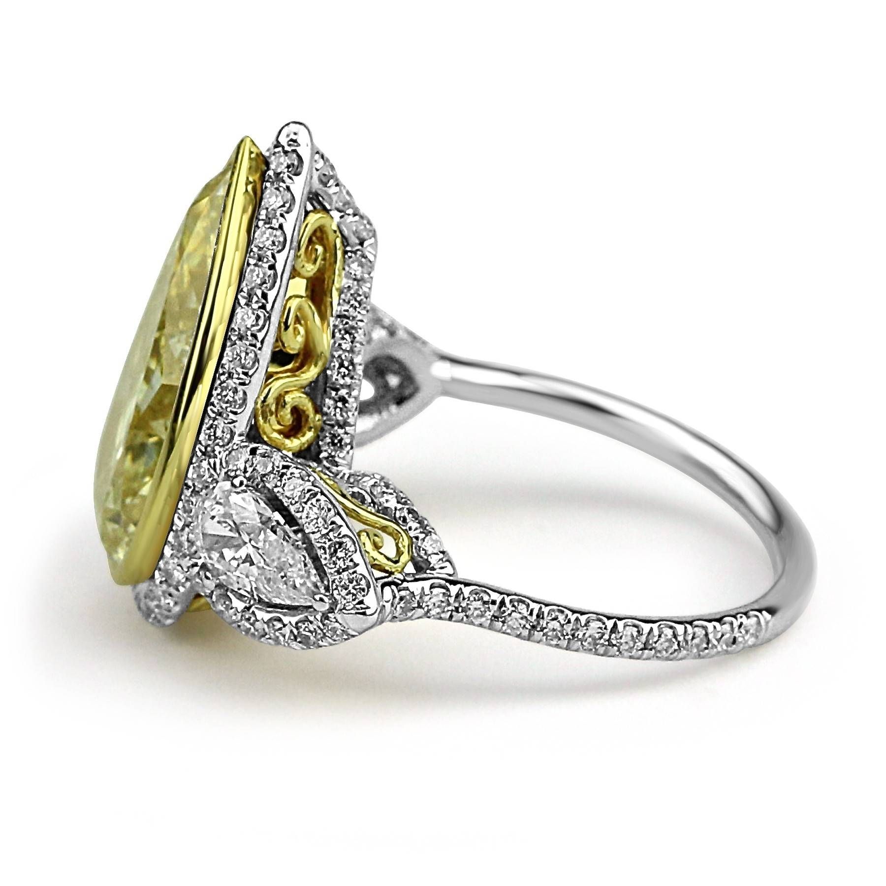 Wedding Rings : Yellow Diamond Wedding Band Yellow Diamond Chips In Latest Diamond Chip Wedding Bands (View 11 of 15)