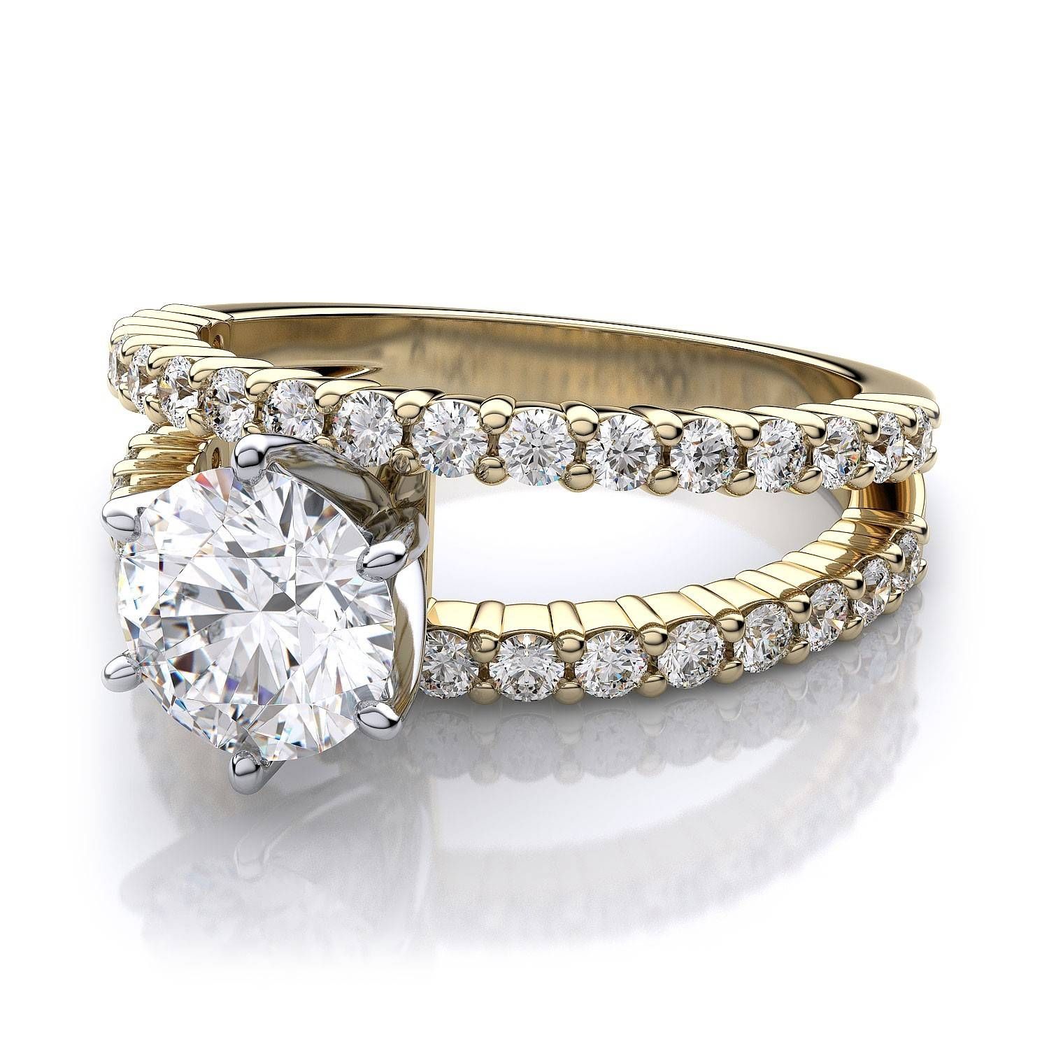 Wedding Rings : Yellow Diamond Wedding Band Yellow Diamond Chips Throughout Most Popular Diamond Chip Wedding Bands (View 6 of 15)