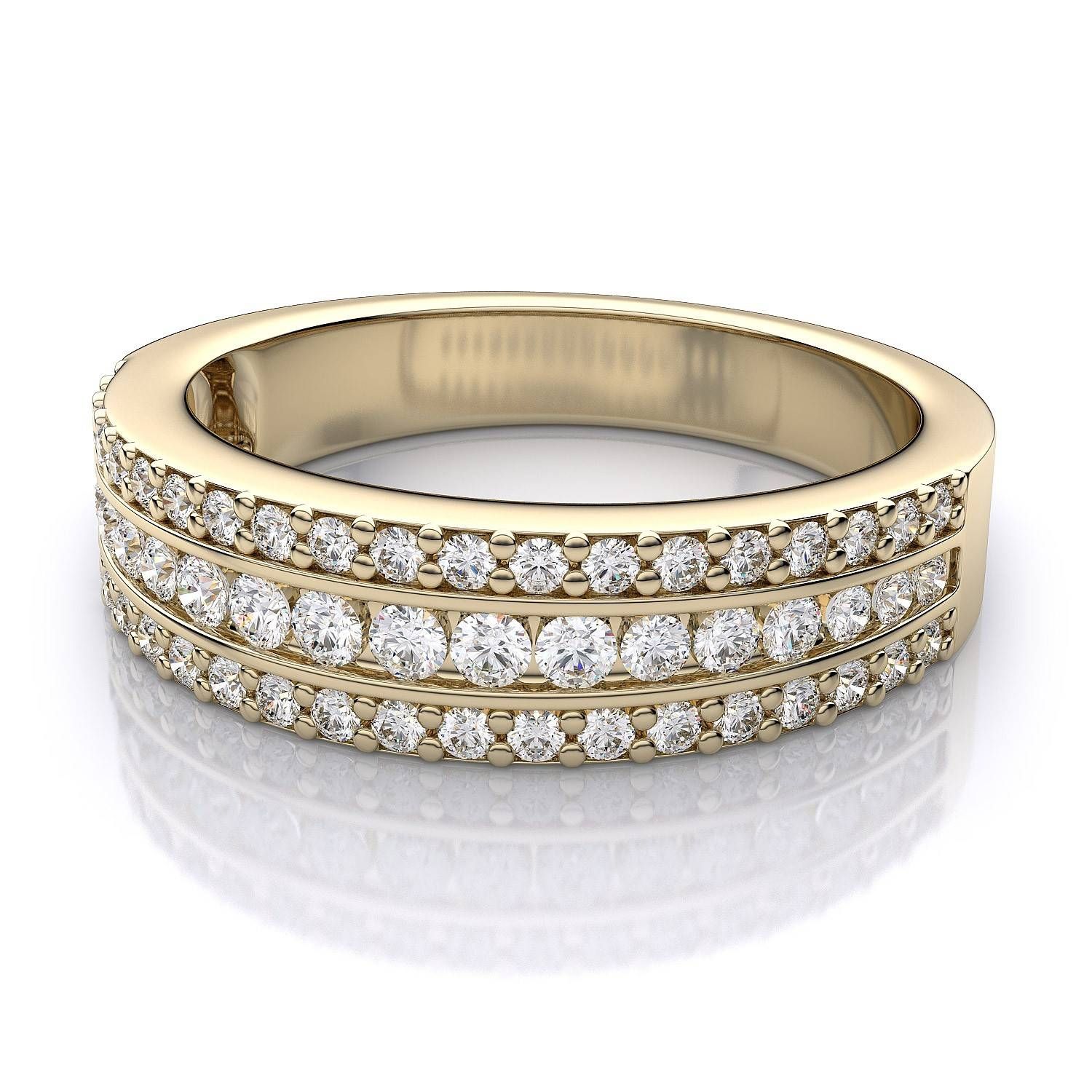Wedding Rings : Yellow Gold Wedding Ring Sets His And Hers Yellow Within Anniversary Wedding Bands Sets (View 15 of 15)