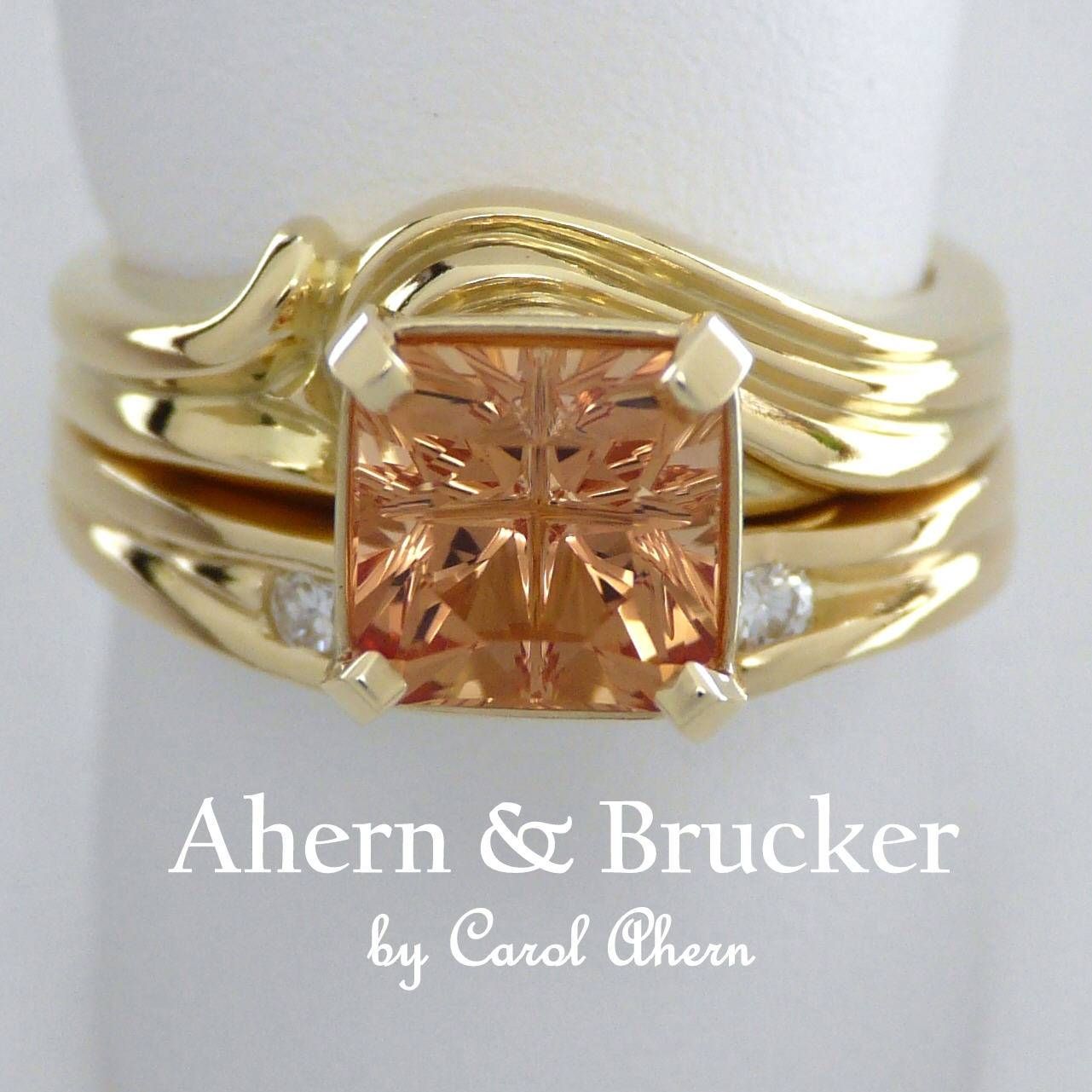 Ahern & Brucker – Golden Imperial Topaz 50th Anniversary Ring In 18k In 2017 50th Anniversary Rings (View 1 of 25)