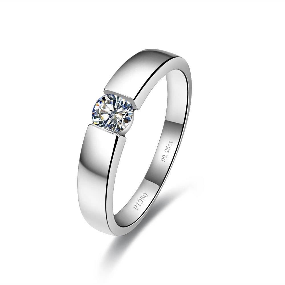 Aliexpress : Buy Sona Synthetic Diamond Engagement Couple Ring With Most Recent Couples Anniversary Rings (View 4 of 25)