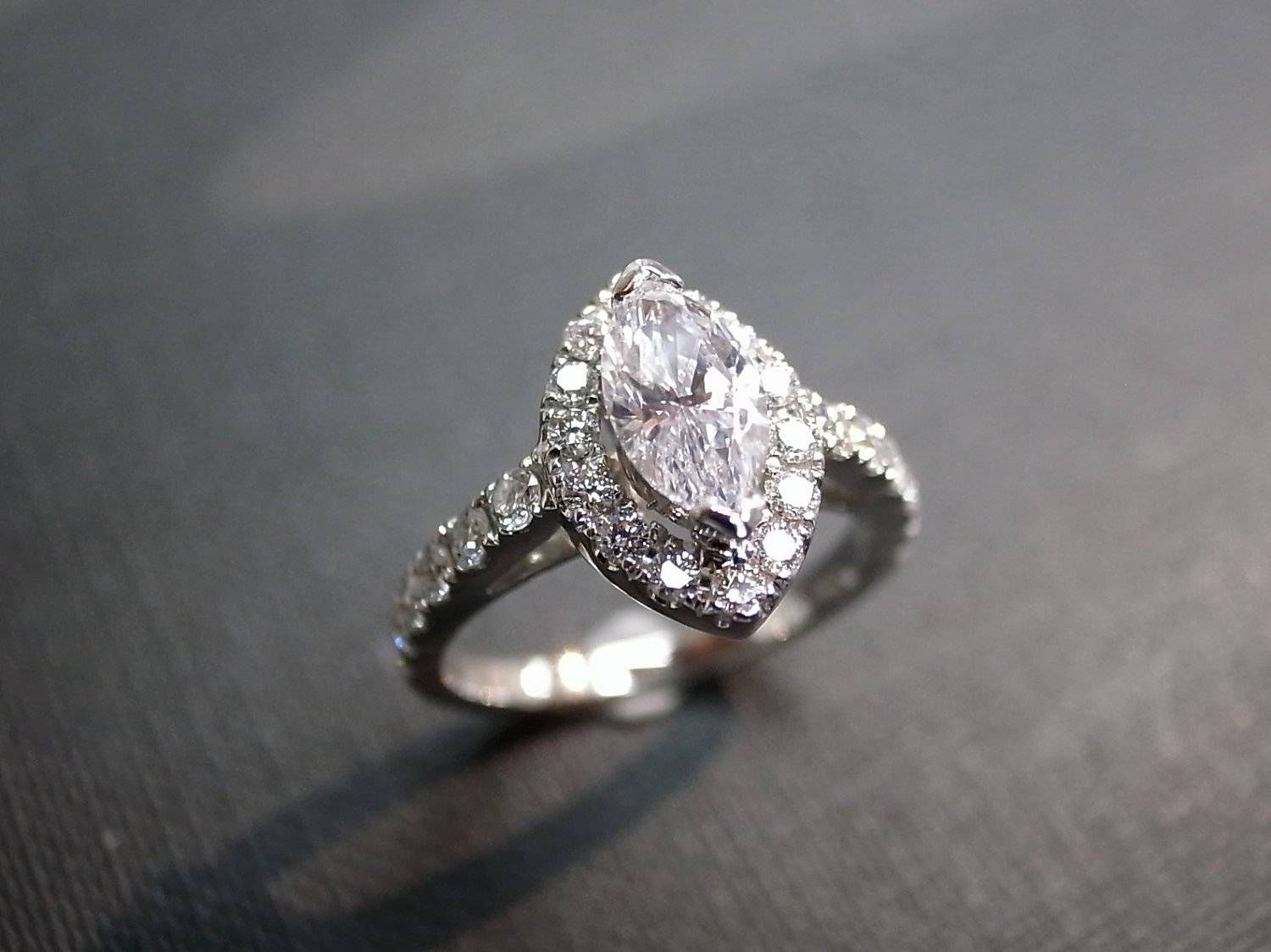 Diamonds : Ct Marquise Diamond Engagement Amazing Marquise Diamond In Most Popular Marquise Cut Diamond Anniversary Rings (Photo 25 of 25)