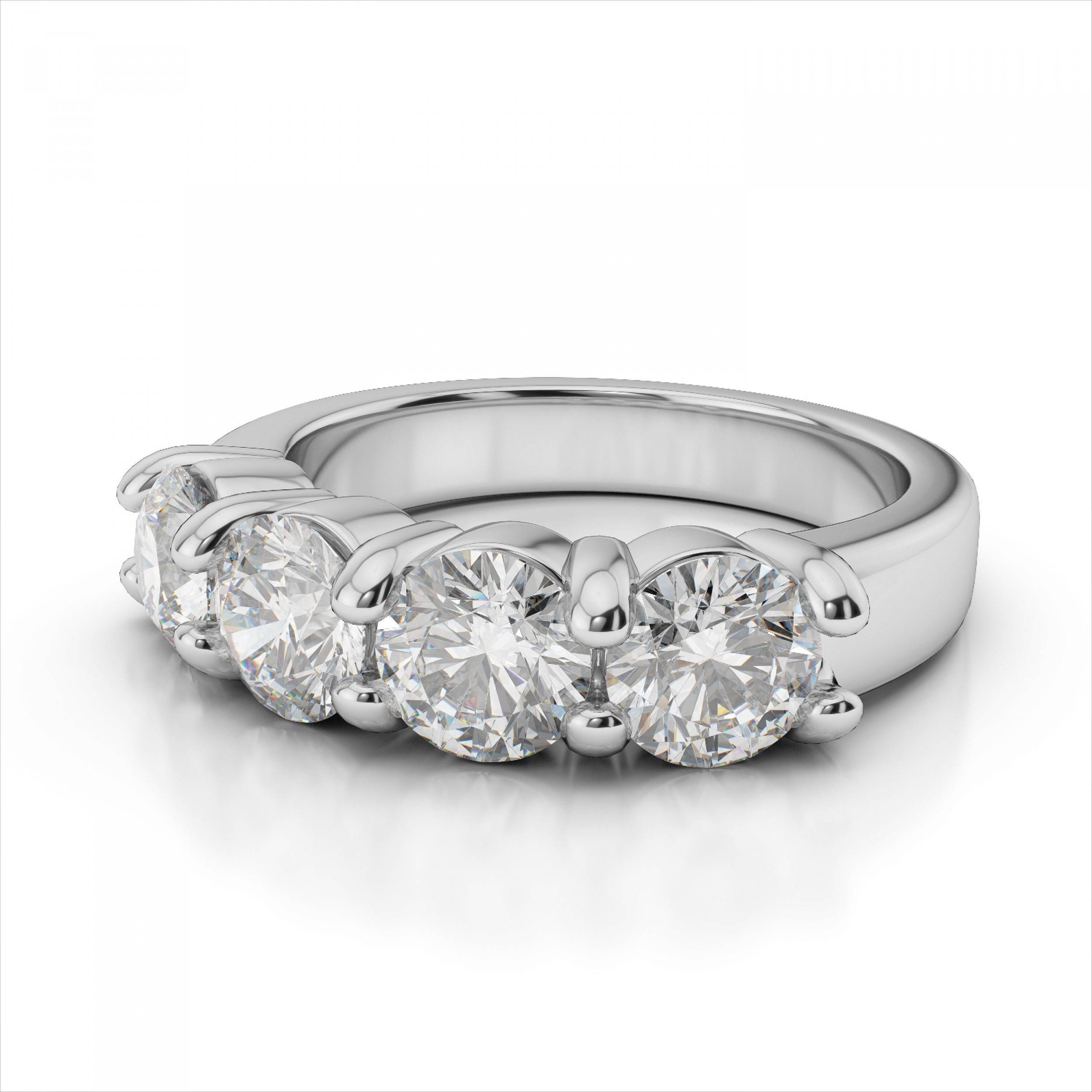 Fresh 3 Diamond Anniversary Ring Graphic Gallery – Alsayegh Regarding Most Popular 3 Carat Diamond Anniversary Rings (View 16 of 25)