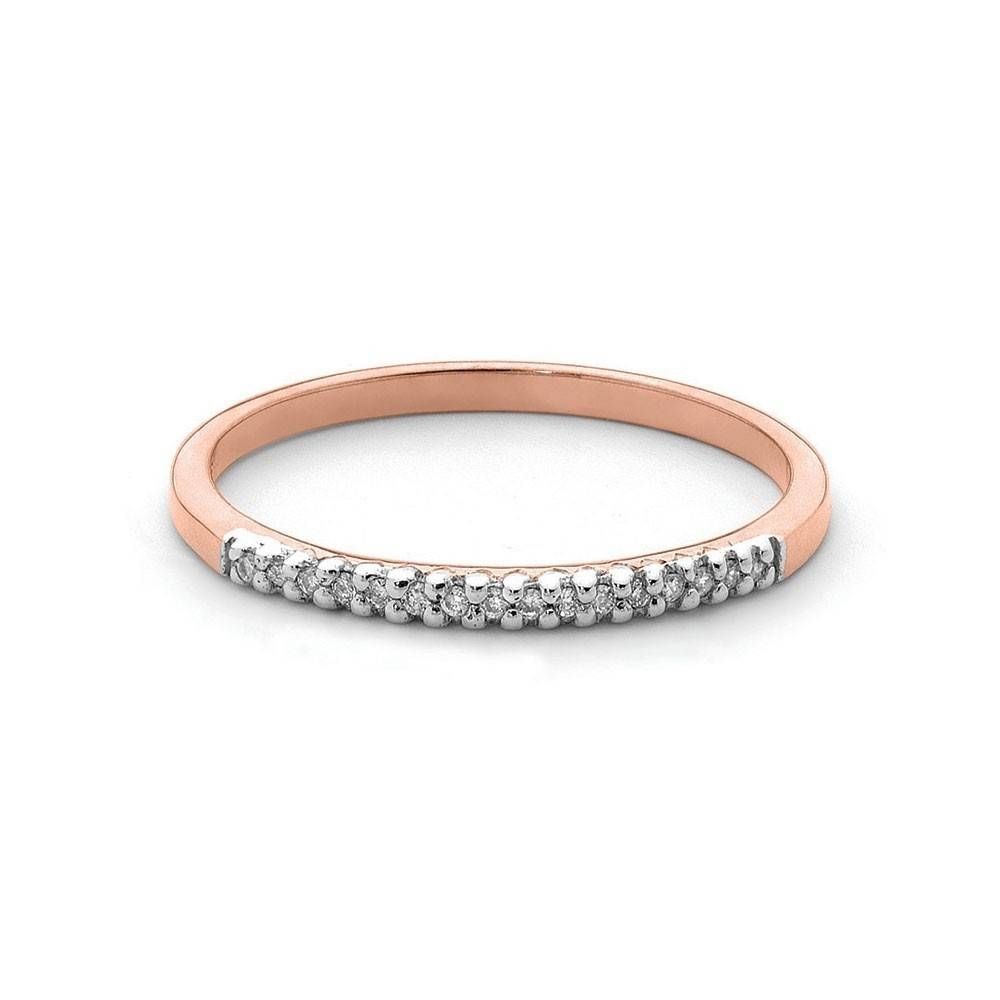 Jamies Jewellers – 9k Rose Gold Diamond Anniversary Ring | Jamies For Best And Newest Gold Diamond Anniversary Rings (View 25 of 25)