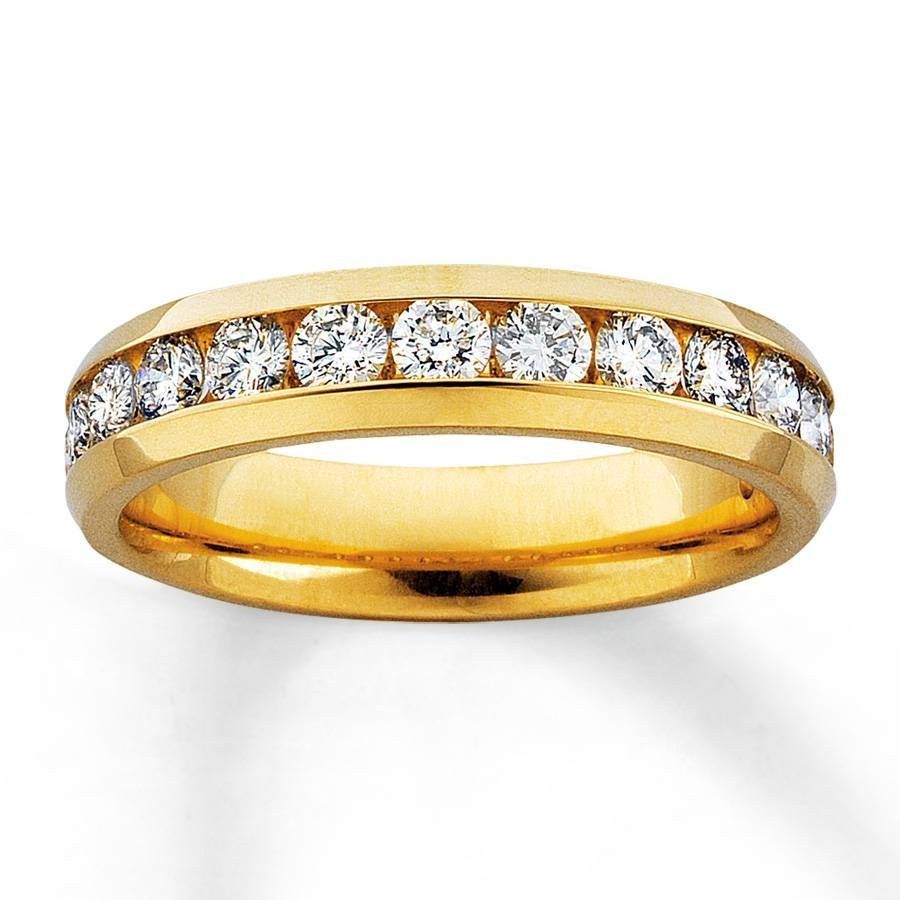 Jared – Diamond Anniversary Ring 1 Ct Tw Round Cut 14k Yellow Gold Pertaining To Current Yellow Gold Diamond Anniversary Rings (View 11 of 25)