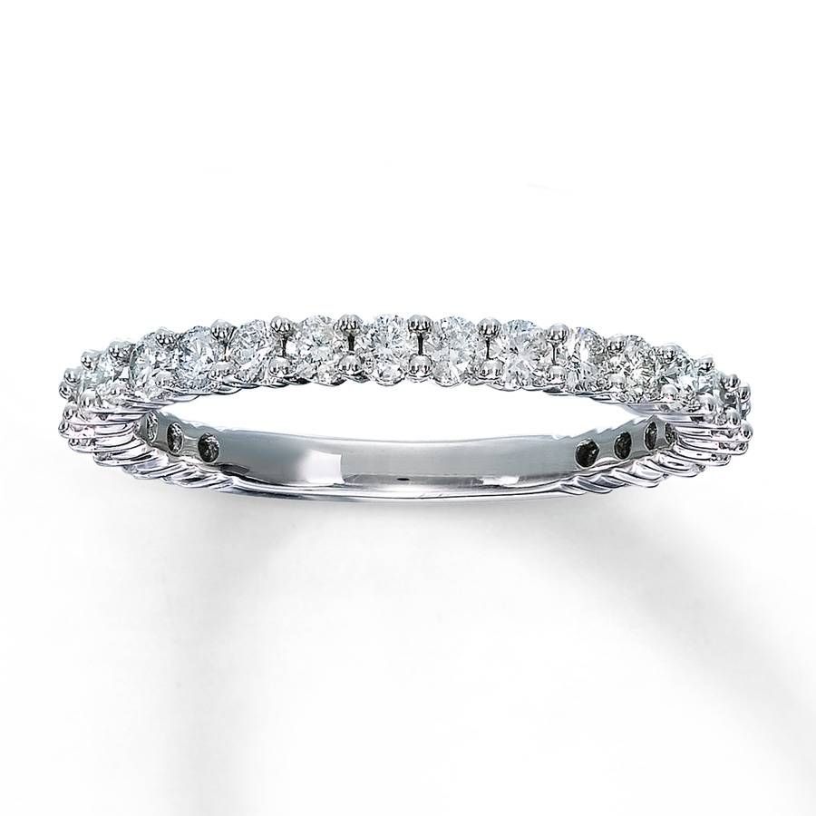 Jared – Diamond Anniversary Ring 3/4 Ct Tw Round Cut 14k White Gold Intended For Current Anniversary Rings For Her (View 3 of 25)