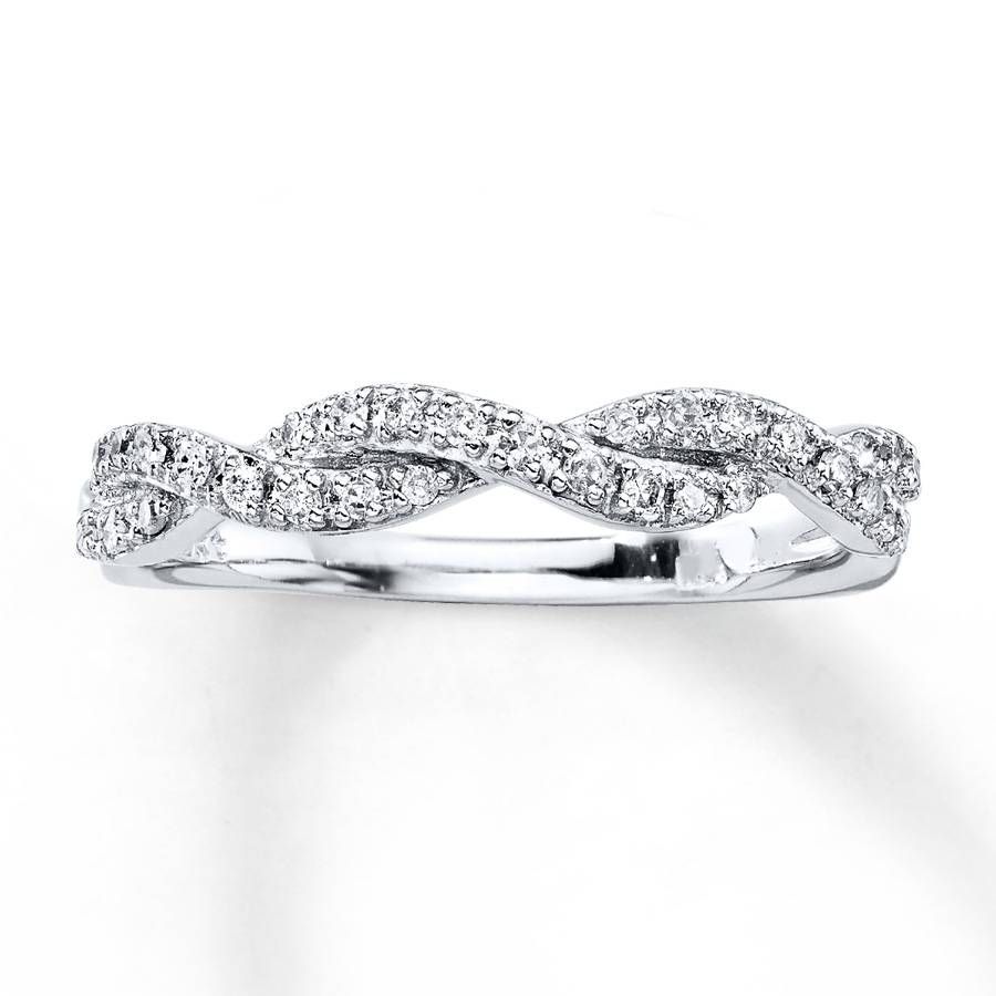 Kay – Diamond Anniversary Ring 1/6 Ct Tw Round Cut 10k White Gold Inside Latest Black Diamond Anniversary Rings (View 18 of 25)