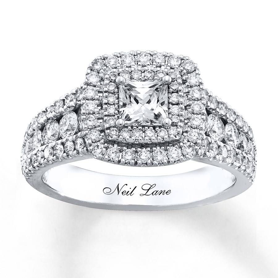 Kay – Neil Lane Diamond Engagement Ring 1 3/4 Ct Tw 14k White Gold Pertaining To Most Popular Neil Lane Anniversary Rings (View 18 of 25)