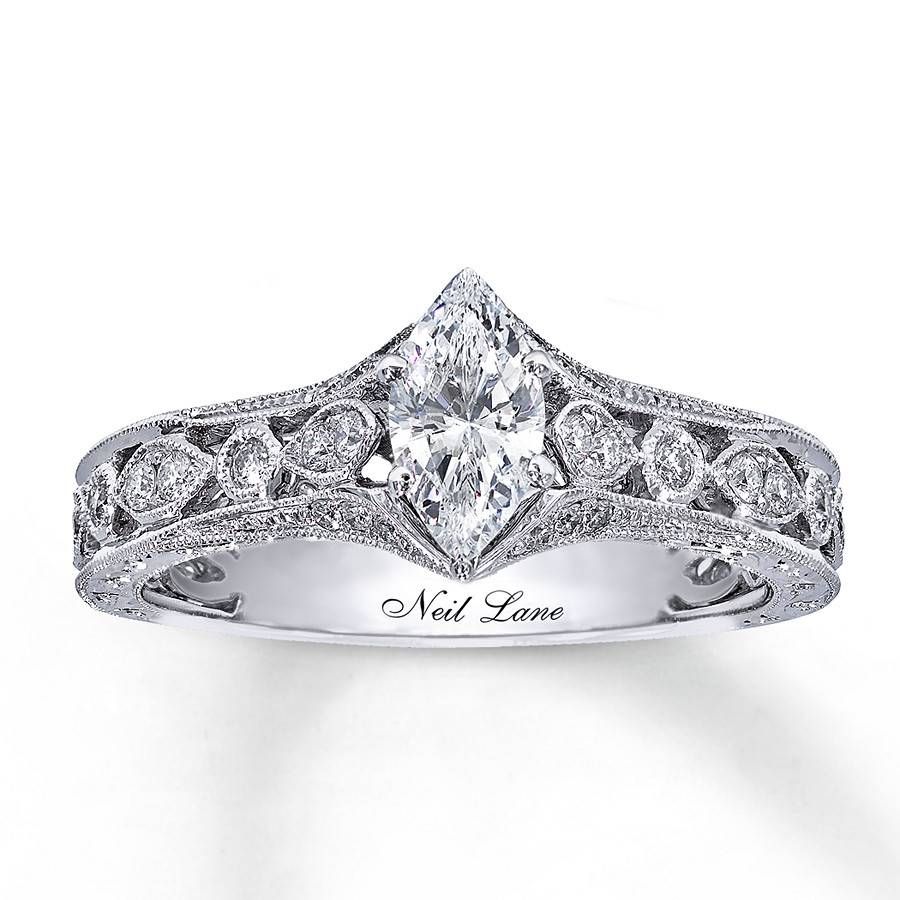 Kayoutlet – Neil Lane Engagement Ring 3/4 Ct Tw Diamonds 14k White In Newest Neil Lane Anniversary Rings (View 13 of 25)