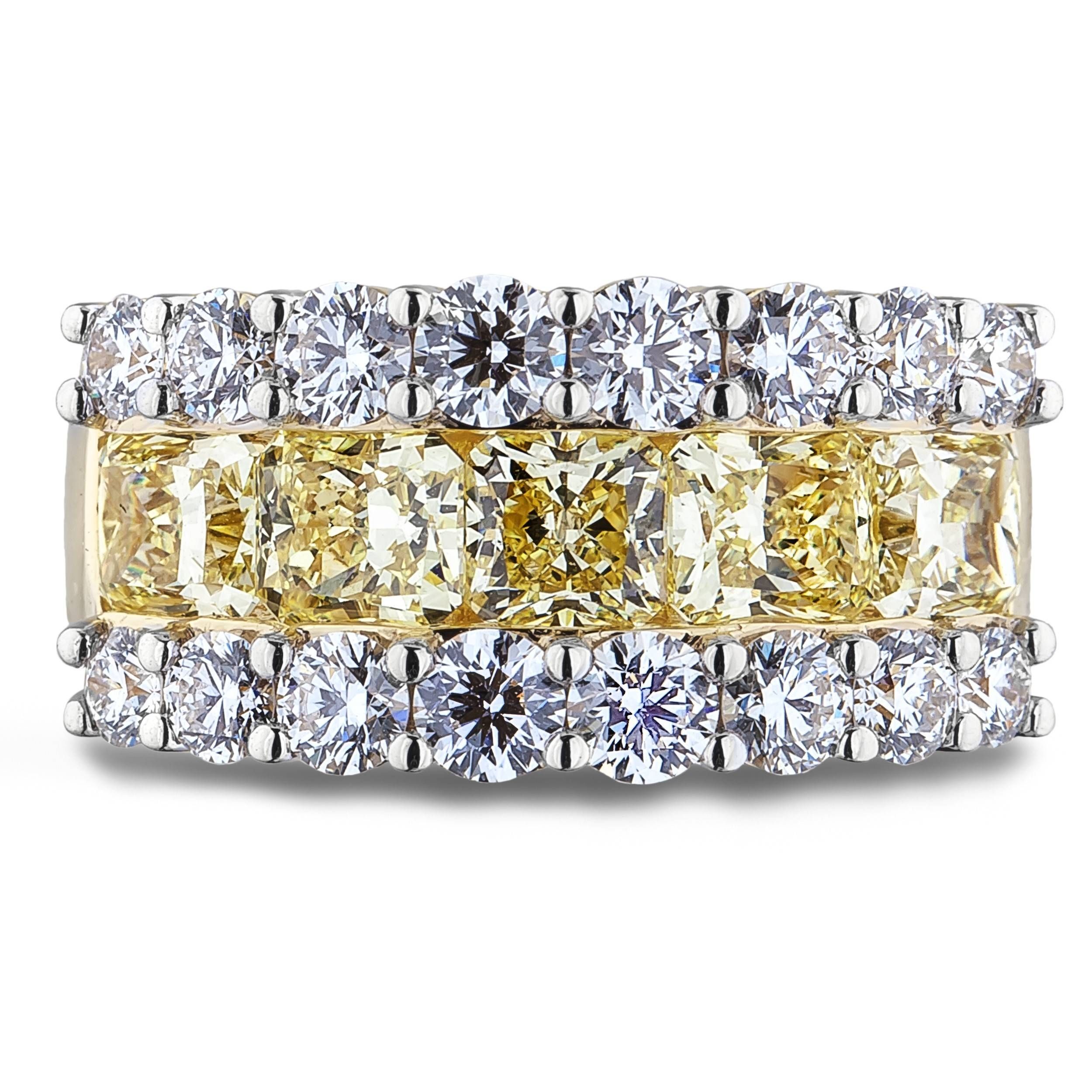 Lugaro | Fancy Yellow Diamond Anniversary Ring Inside Newest Yellow Diamond Anniversary Rings (View 1 of 25)