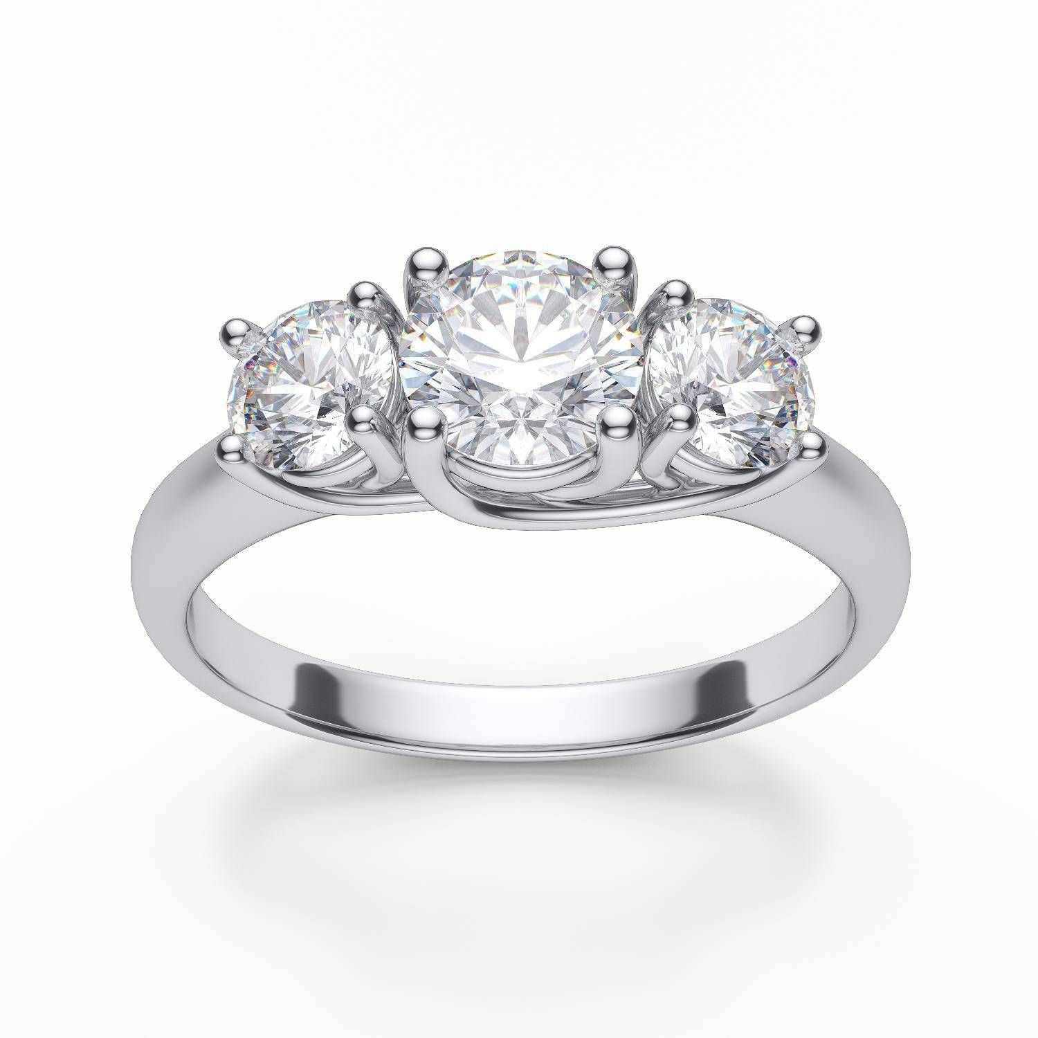 Micro Pave Engagement Rings Tags : Three Stone Diamond Anniversary Inside Latest Three Stone Diamond Anniversary Rings (View 17 of 25)
