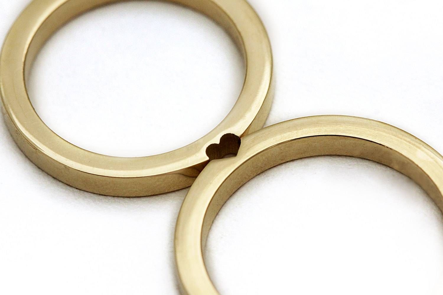 Promise Ring Wedding Ring Set In 14k Yellow Gold Men Wedding Regarding Newest Wedding Anniversary Rings Sets (View 25 of 25)