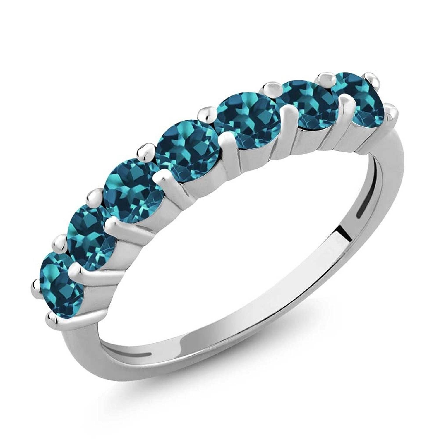 Rings : Art Deco Engagement Rings Diamond Anniversary Rings Aqua In Latest Blue Diamond Anniversary Rings (View 3 of 25)