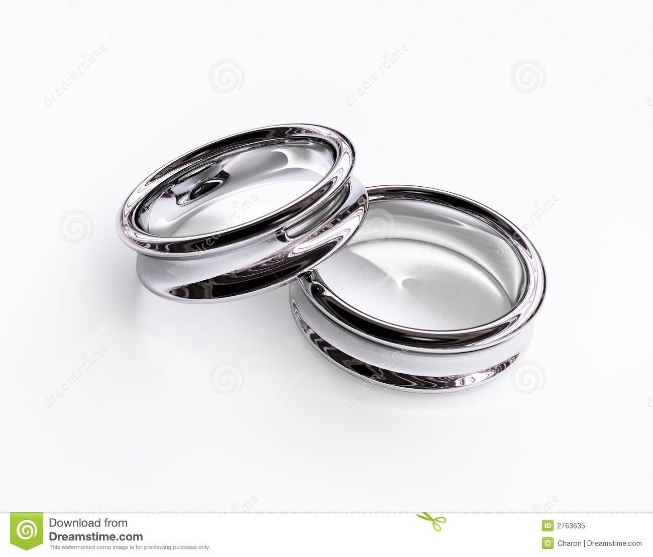 Silver Wedding Rings Isolated Stock Illustration – Image: 2763635 Inside Recent 25th Wedding Anniversary Rings (View 22 of 25)