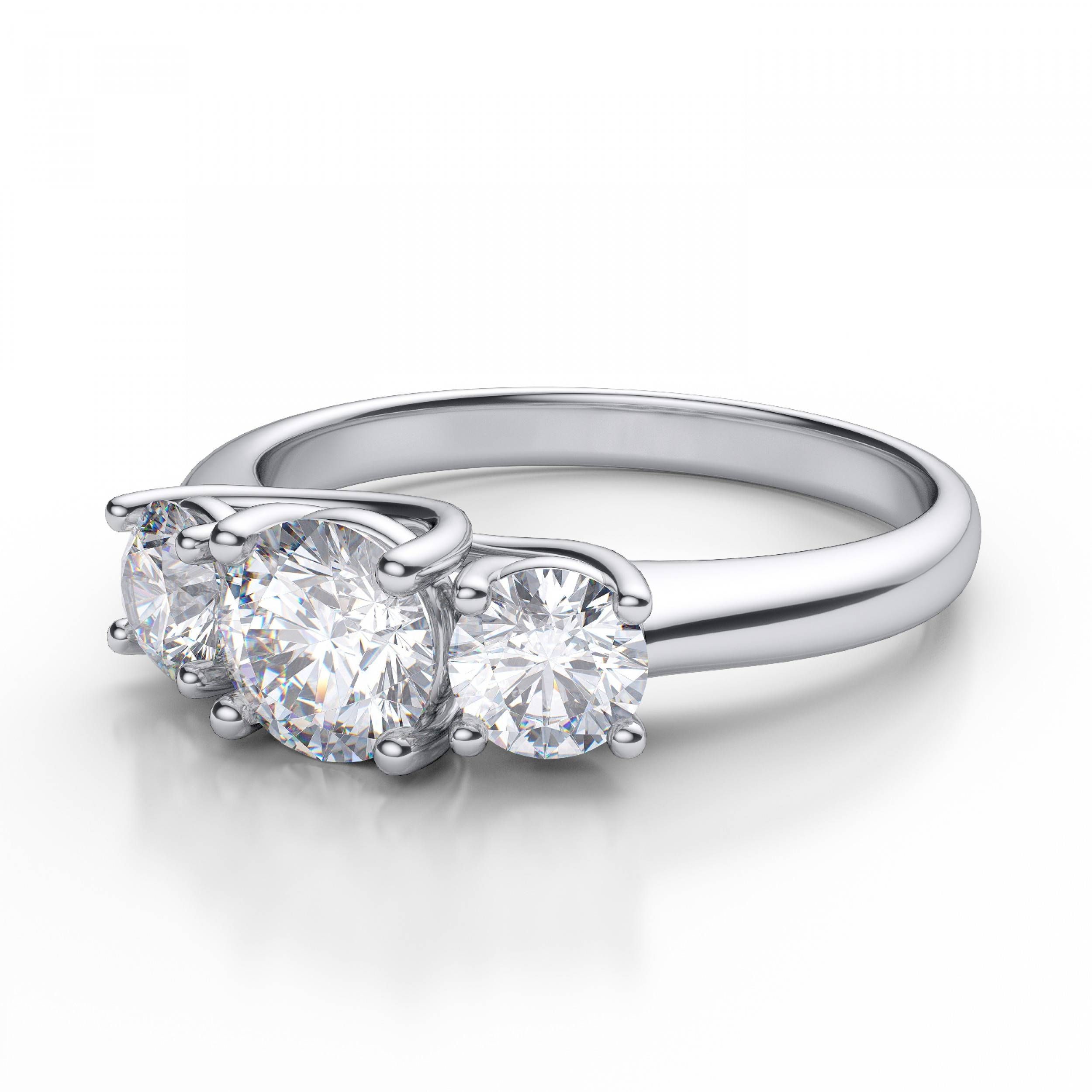 Three Stone Anniversary Diamond Rings | Wedding, Promise, Diamond For Most Recent Three Stone Anniversary Rings (View 2 of 25)