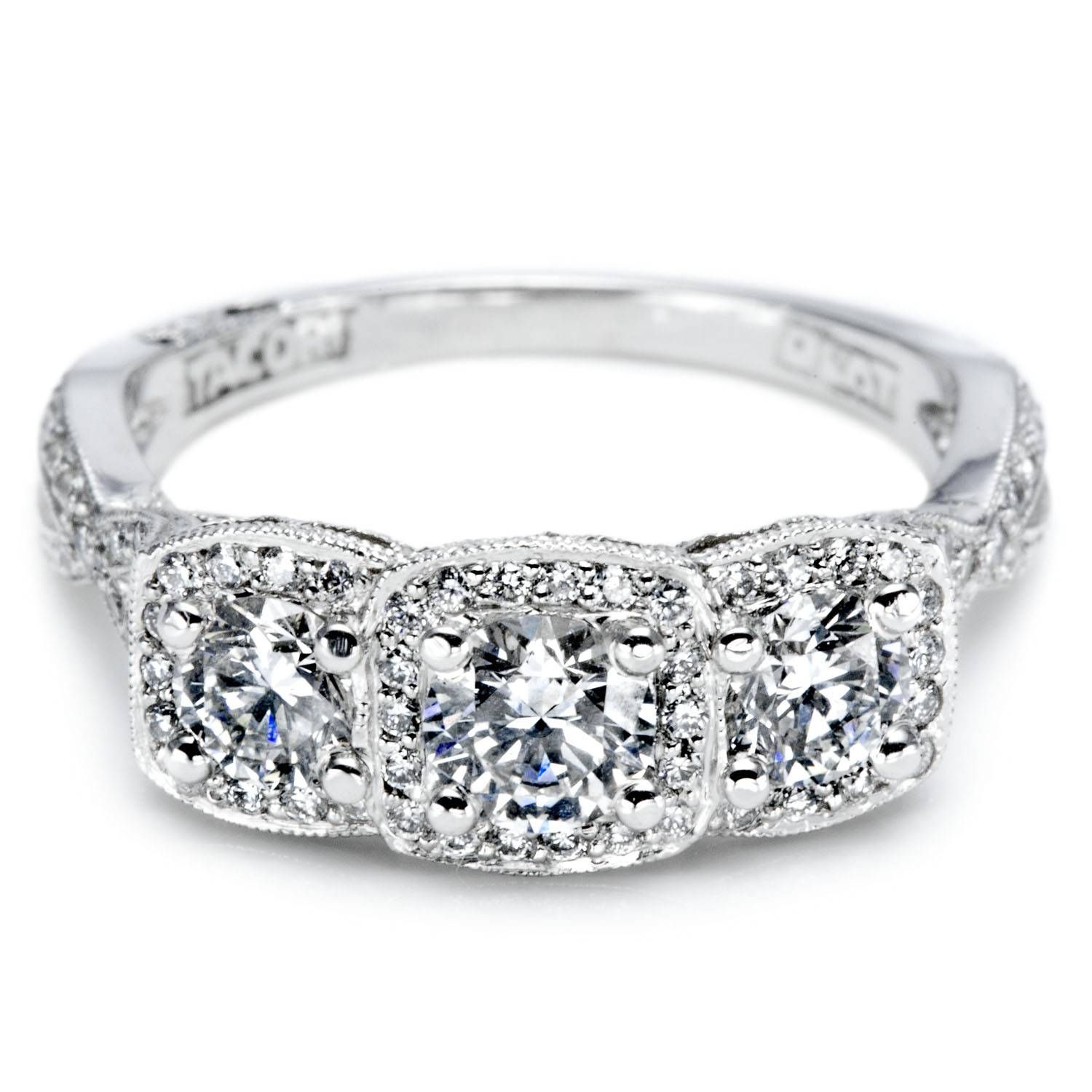 Three Stone Diamond Rings In Newest Diamond Anniversary Rings For Women (View 19 of 25)