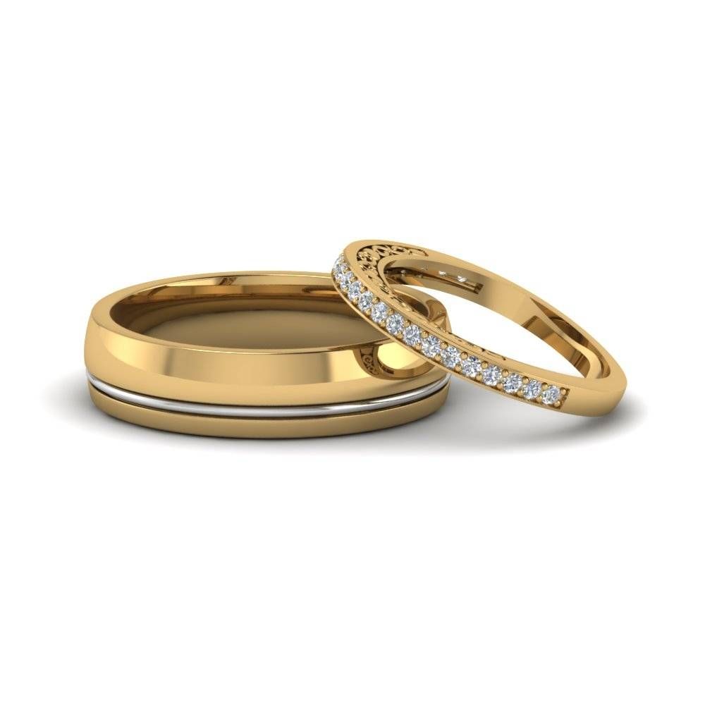 Unique Matching Wedding Anniversary Bands Gifts For Him And Her In Throughout Most Popular His And Hers Anniversary Rings (View 12 of 25)