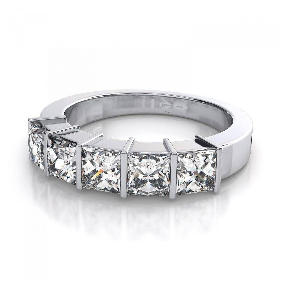 Wedding Rings : 3 Stone Anniversary Ring Estate Anniversary Rings Inside Most Popular 5 Stone Diamond Anniversary Rings (View 22 of 25)