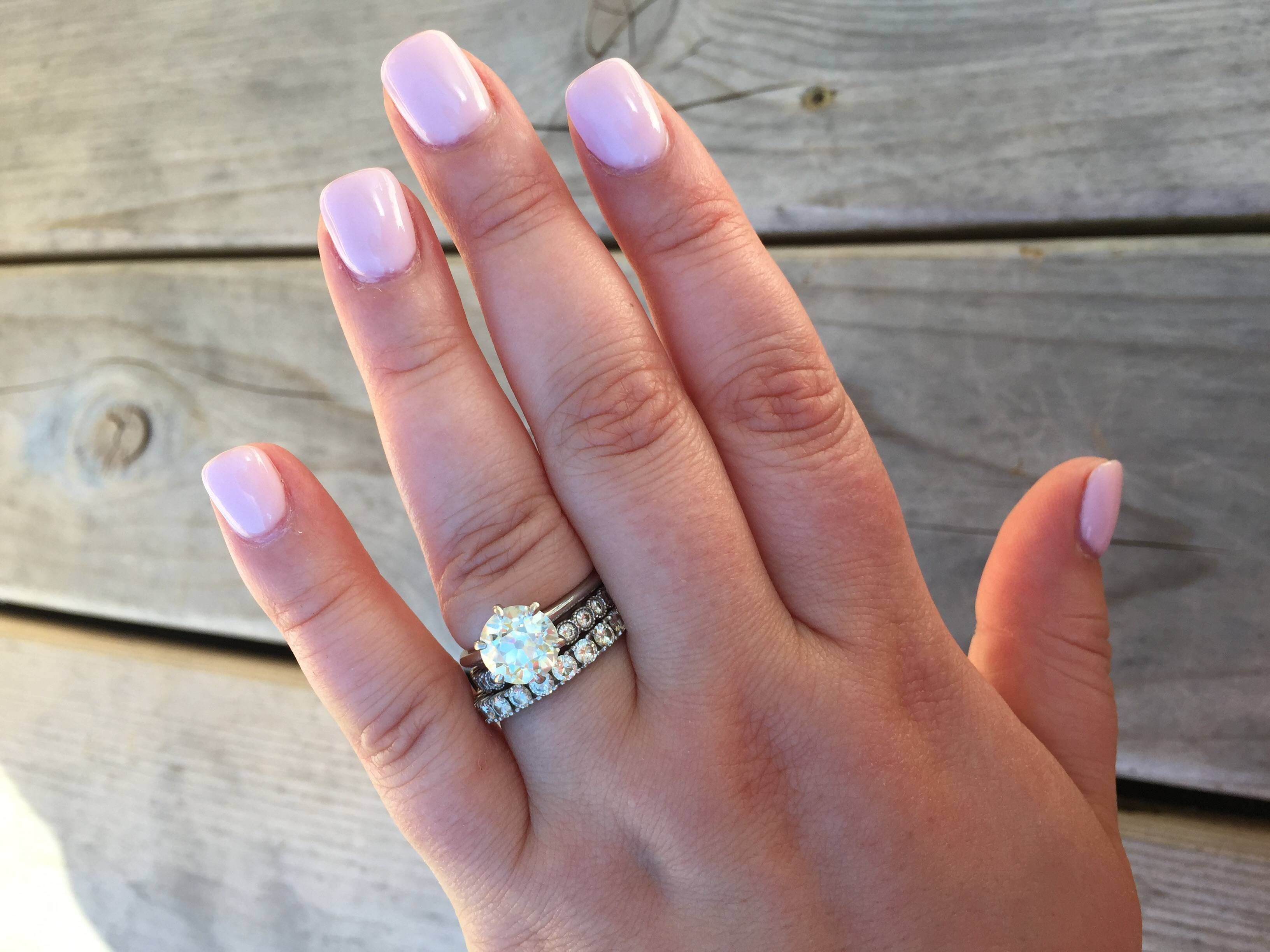 What Kind Of Band Did You Pair With Your Solitaire? Show Them Off For 2018 1 Year Anniversary Rings (View 4 of 15)