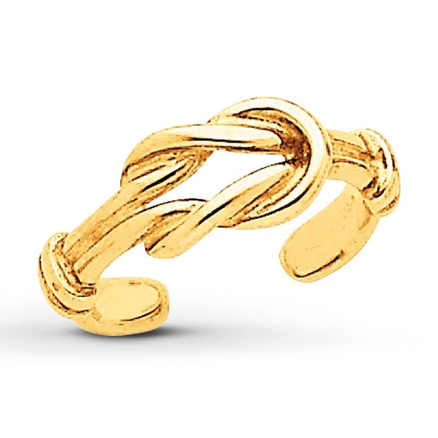 31 Most Wanted Stunning Gold Toe Rings For Women | Eternity Jewelry Inside Most Popular Gold Toe Rings (View 9 of 15)