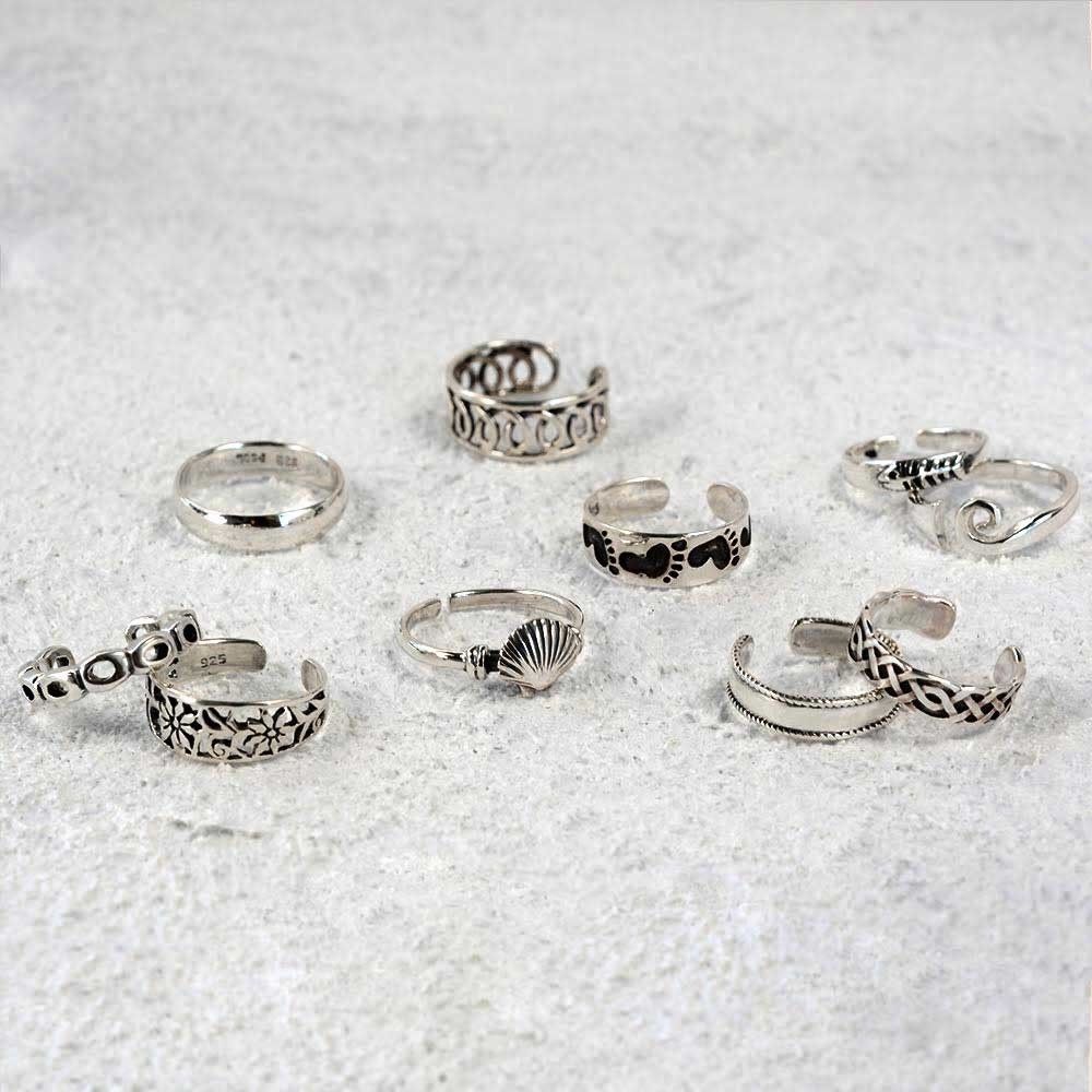 Adjustable Infinity Swirl Toe Ring Sterling Silver Wide Midi Rings Regarding Best And Newest Infinity Toe Rings (View 14 of 15)