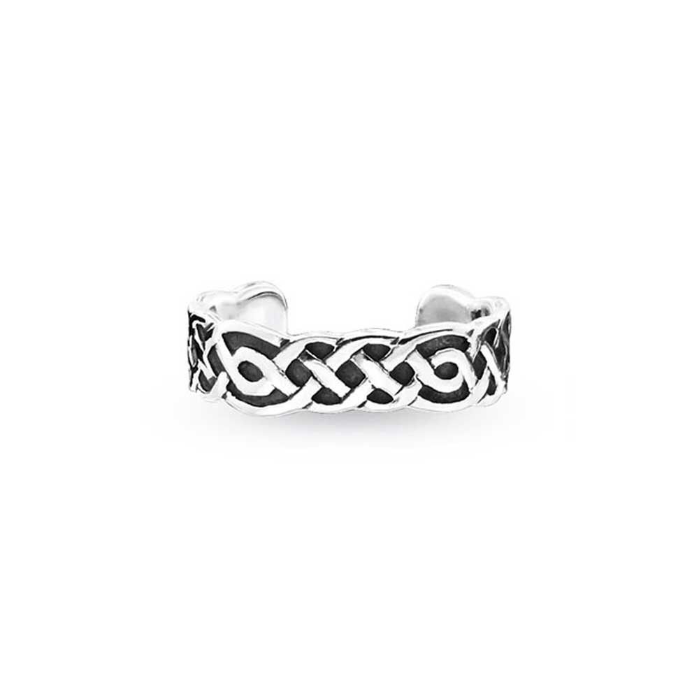 Celtic Knot Work Sterling Silver Toe Ring, Knuckle Ring – Lee's Within Newest Celtic Toe Rings (View 1 of 15)