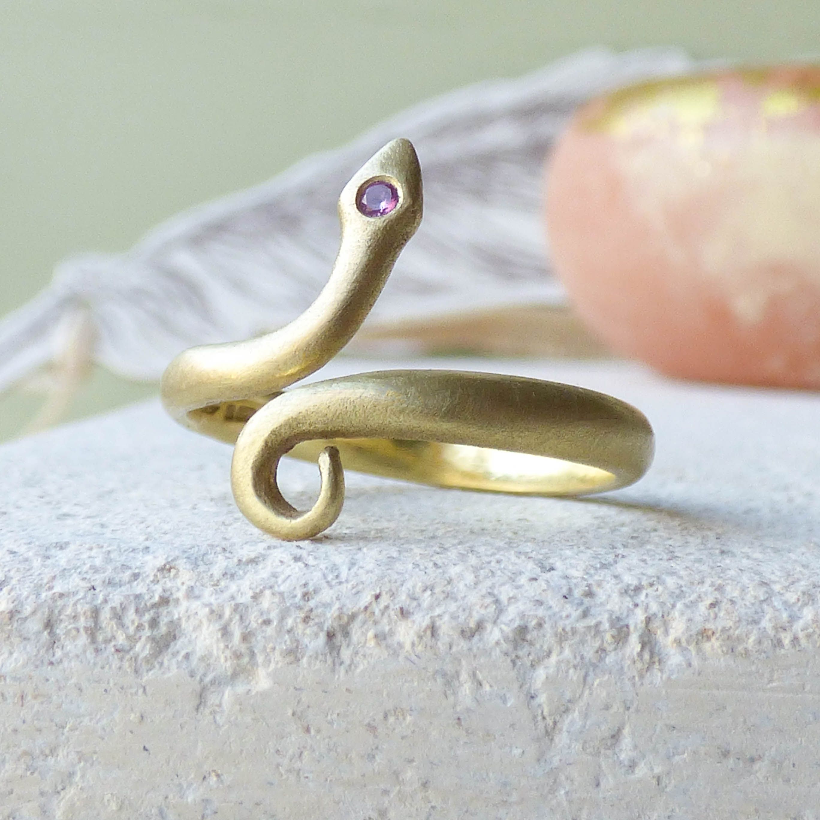 Chumana Snake 18ct Fairtrade Gold Toe Ring | Shakti Ellenwood For Most Recent Snake Toe Rings (View 1 of 15)
