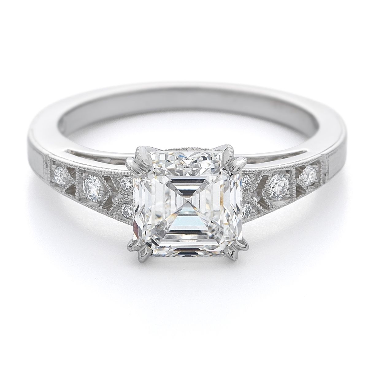 Diamond Chevron Ring, Platinum | Mcteigue & Mcclelland With Recent Chevron Style Diamond Rings (View 12 of 15)