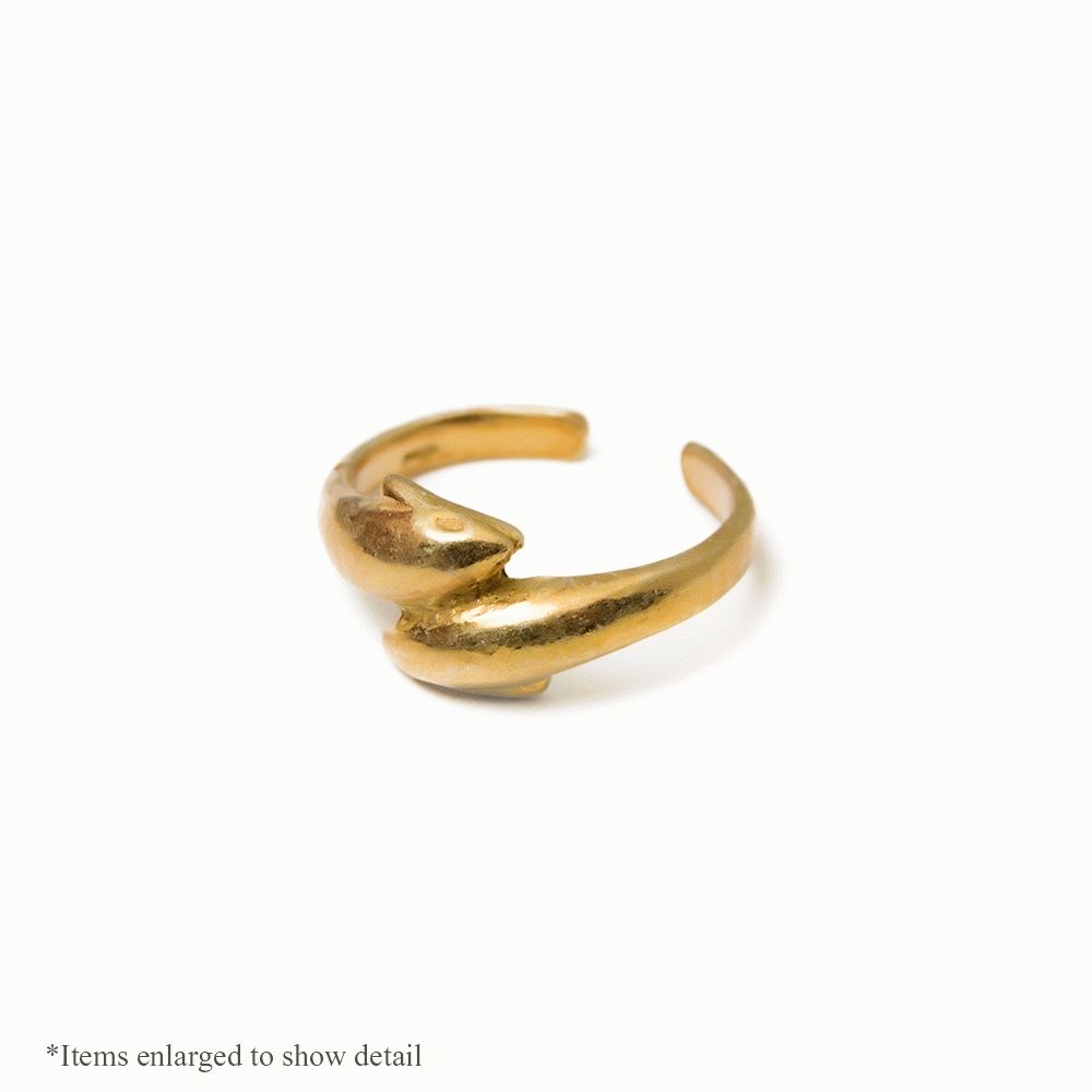 Gold Plated Dolphin Toe Ring Within Most Current 14k Toe Rings (View 7 of 25)