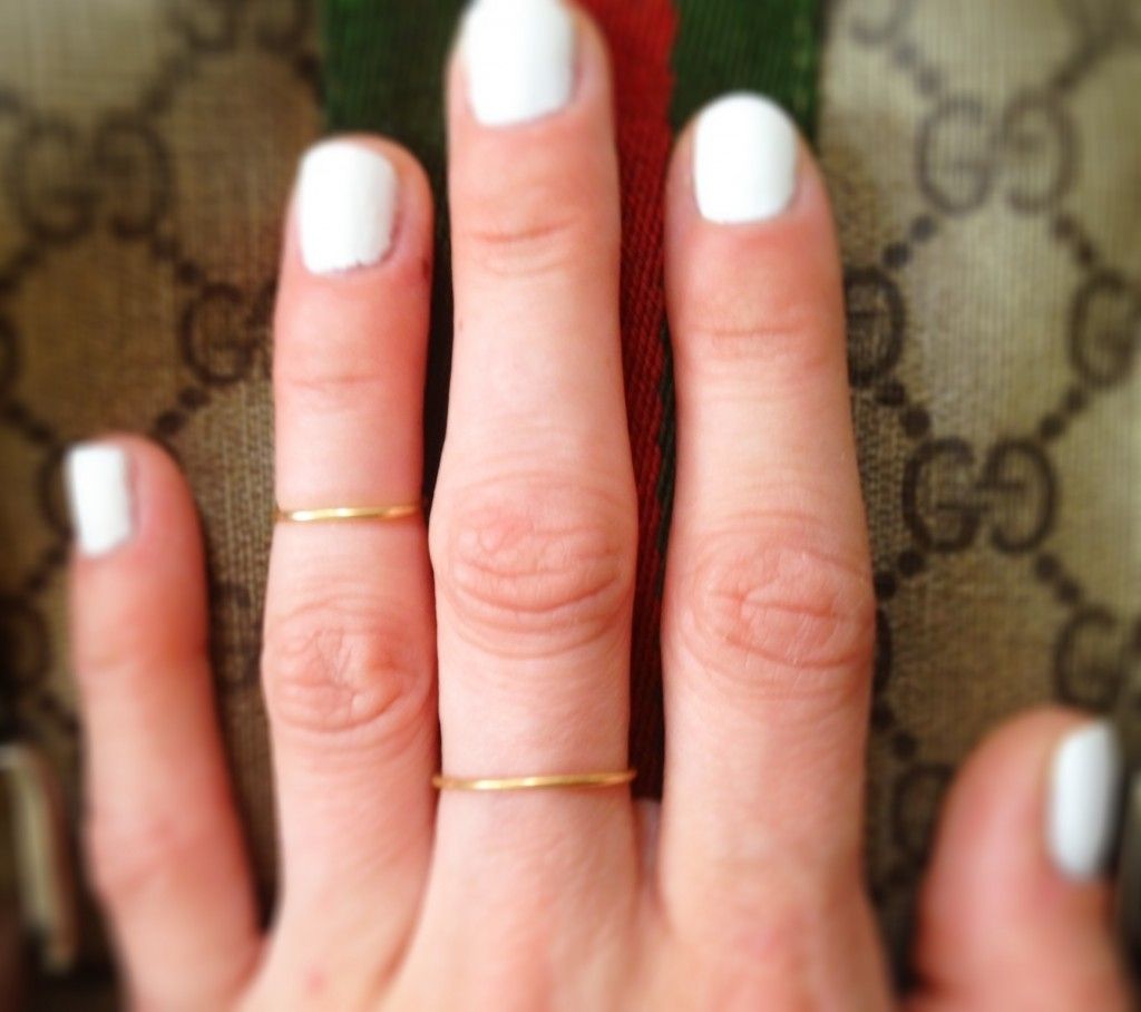 How To Make A Dainty Gold Ring | Recipe | Rose, Ring And Gold With Regard To Most Current Diy Chevron Knuckle Rings (View 11 of 15)