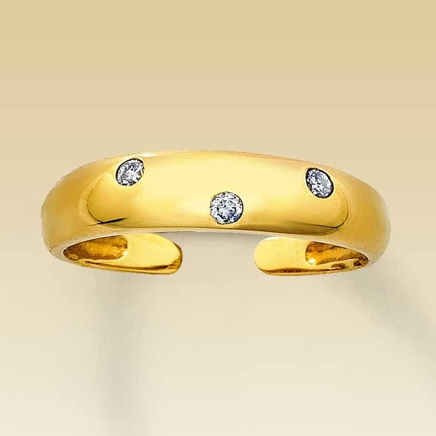 Kay – Clearance! 10k Yellow Gold Diamond Toe Ring Intended For Current 10k Gold Toe Rings (View 2 of 25)