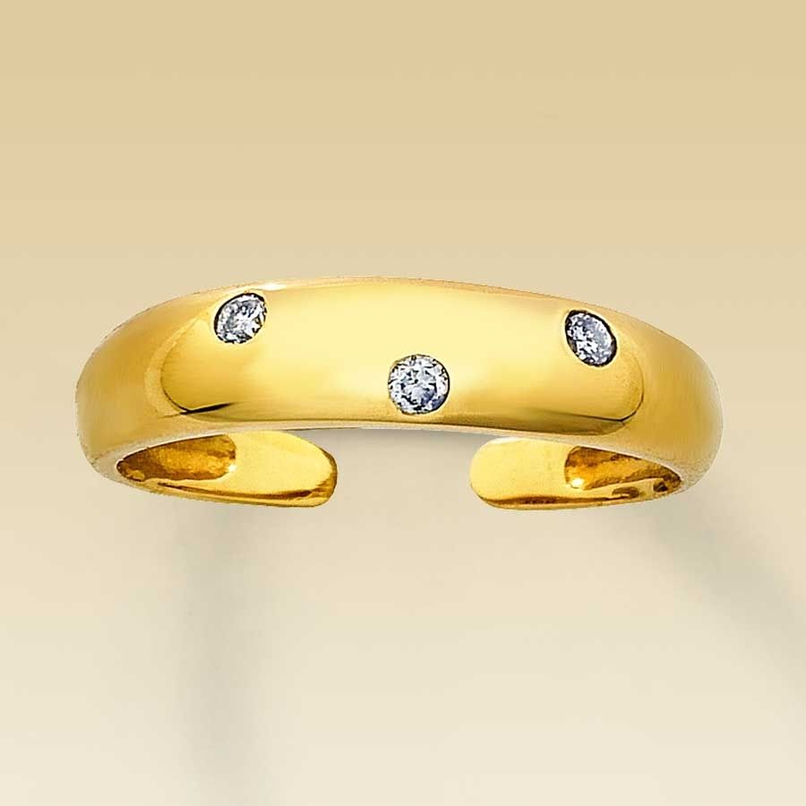 Kay – Clearance! 10k Yellow Gold Diamond Toe Ring With 2018 Gold Diamond Toe Rings (View 6 of 15)