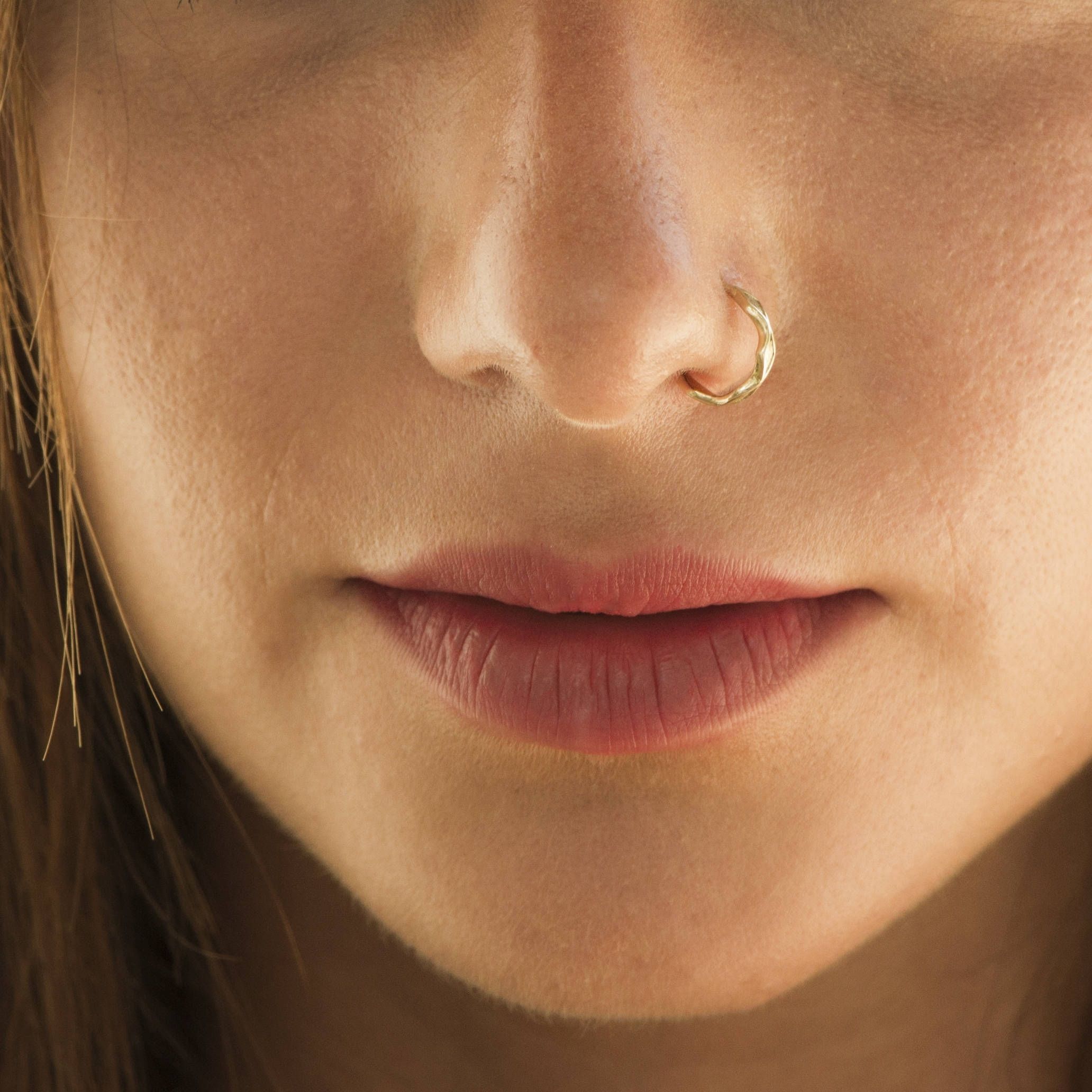 Nose Jewelry, Nose Piercing, Gold Nose Ring, Unique Nose Stud Intended For Newest Chevron Nose Rings (View 7 of 15)