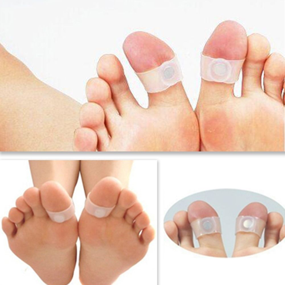Online Shop 4 Pairs Silicone Magnetic Toe Rings Feet Care O Type Throughout Most Recently Released Big Toe Rings (View 11 of 15)