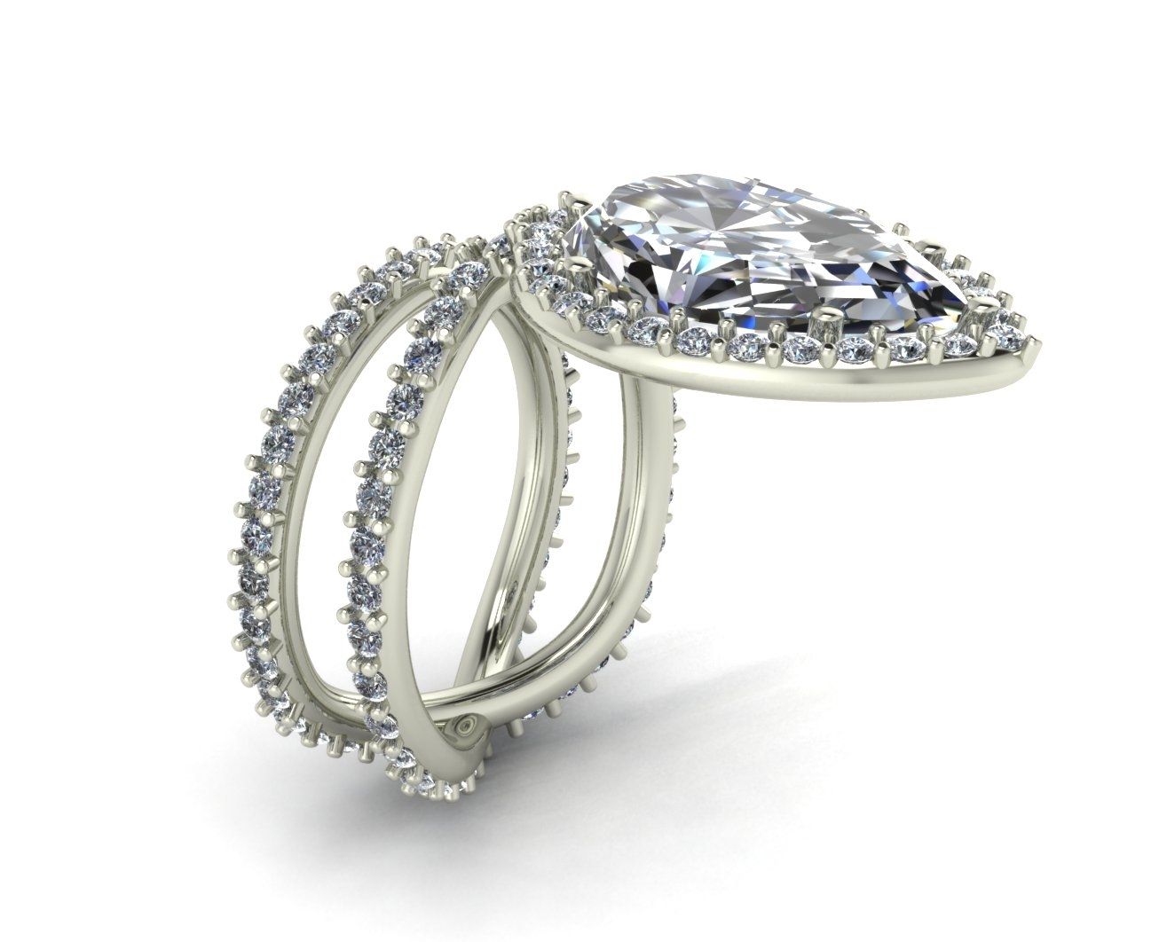 Ring Finger Studio – Custom Engagement Rings & Wedding Bands – Pertaining To 2017 Chevron Style Diamond Rings (View 14 of 15)