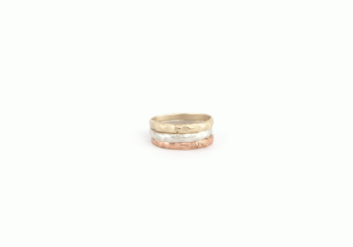 Rippling Waters Toe Ring Or Halfway Ring Set In Rose And Yellow For Latest Rose Gold Toe Rings (View 3 of 15)